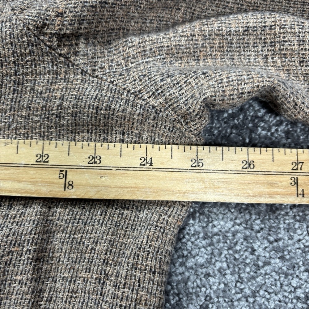 Flax By Jeanne Engelhart Blouse Top Size 1G XL Brown 100% Linen Woven Button Up - Picture 8 of 10